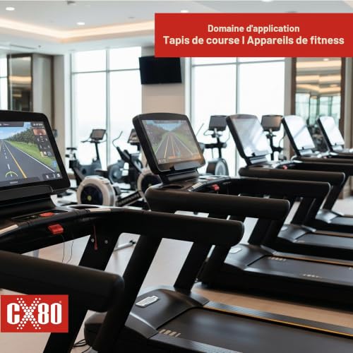 CX80 DuoSpray lubrifiant pour tapis de course - Spray d'huile de silicone pour tapis de course et équipements de fitness - Réduit les frottements et les grincements - Protège durablement contre la – vue 2