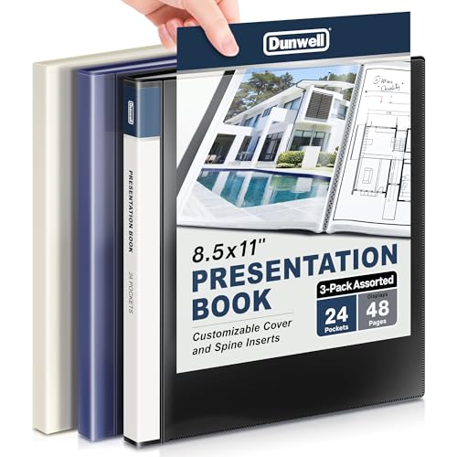 Classeur de présentation à pochettes transparentes anti-reflet pour protéger 48 pages