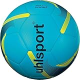 Neues Design Uhlsport 350 Lite Synergy Fussball eisblau/schwarz/Fluo gelb