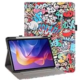 Vakarey para Redmi Pad 2 Funda con Soporte para Lápiz,Funda Tablet para Xiaomi Redmi Pad 2 4G 11 Pulgadas 2025,Graffiti