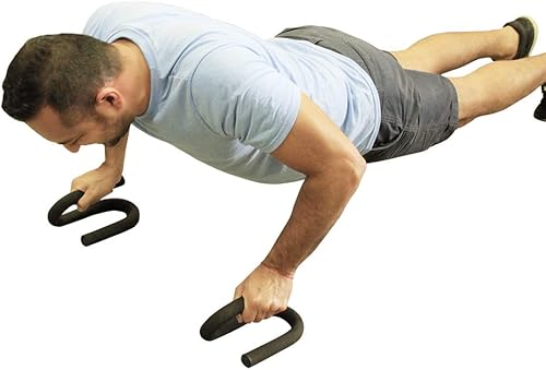 Miniatura 6 de Ponte en forma en cualquier lugar barras de flexión unisex en forma de S - Equipo de ejercicio portátil con agarre acolchado de espuma antideslizante
