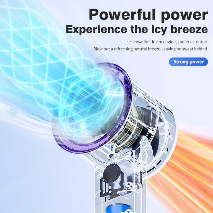 Image of SKYTONE Hand Fan Portable, Powerful Hand Fan Cute Design 5 Speed-13000 RPM, Lightweight-Compact & Lightweight - Ideal for Home, Office, Outdoor