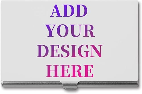 Miniatura 2 de 1-100 tarjeteros de aluminio personalizados para hombres, diseño de tu logotipo, nombre, foto, tarjeta de visita protectora de gran capacidad,