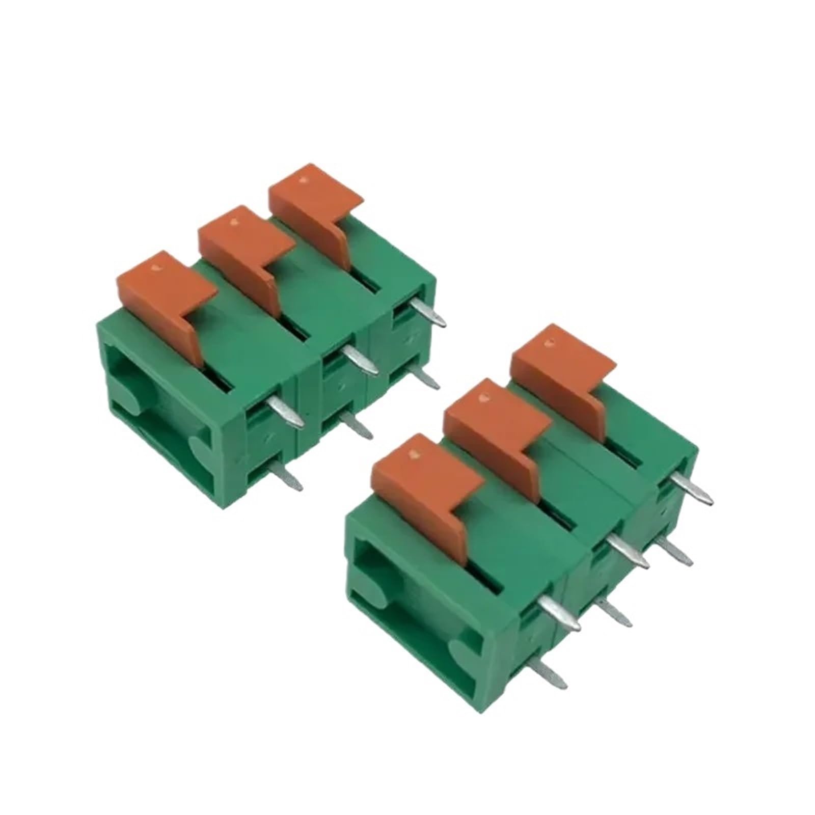 50 x złączka sprężynowa dociskowa do obwodów drukowanych, 5,08 mm / 0,2 cala i 7,62 mm / 0,3 cala (142 V pionowo 5,08 mm, 5P)