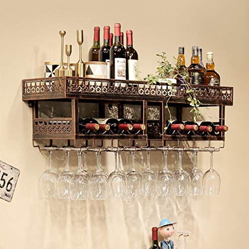 Support à bouteilles de vin suspendu pour bar et cuisine moderne - 6