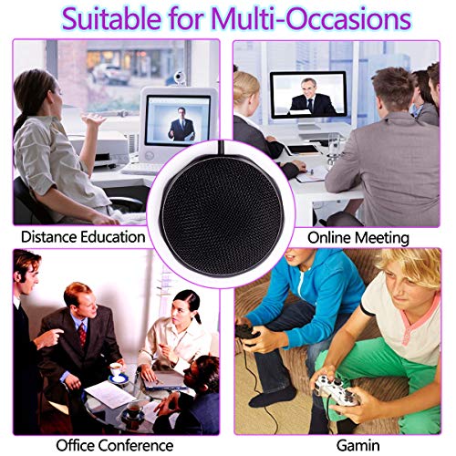 Konferenz USB-Mikrofon für Meeting Business Computer PC, Laptop, Desktop, Mac & Macbook, tragbarer Tisch für Online-Chat… – Bild 8