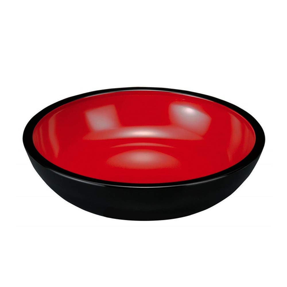 未使用8寸麺鉢 黒帯朱内朱10個