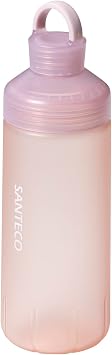 CB Japan SANTECO Bottle, Direct Drink, Rubber Coating, Pink, Capacity 24.0 fl oz 710 ml, Cool Water Only, Pastel Ocean Beverage Bottle