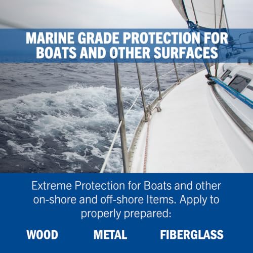 Rust-Oleum Marine Topside Semi-Gloss Bright Red Boat Paint | Durable Marine Finish, Fiberglass, Wood & Metal Surfaces, UV & Weather Resistance, Above Waterline Use, Quart - image 5
