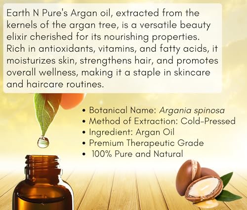 Image of Earth N Pure Argan Oil, Tea Tree Oil & Avocado Oil Pack of 3 | Undiluted | 100% Natural & Therapeutic | For Aromatherapy | Mood Enhancers |Skin Care | Hair Care | Relaxation etc. | 15 /30 ML Each