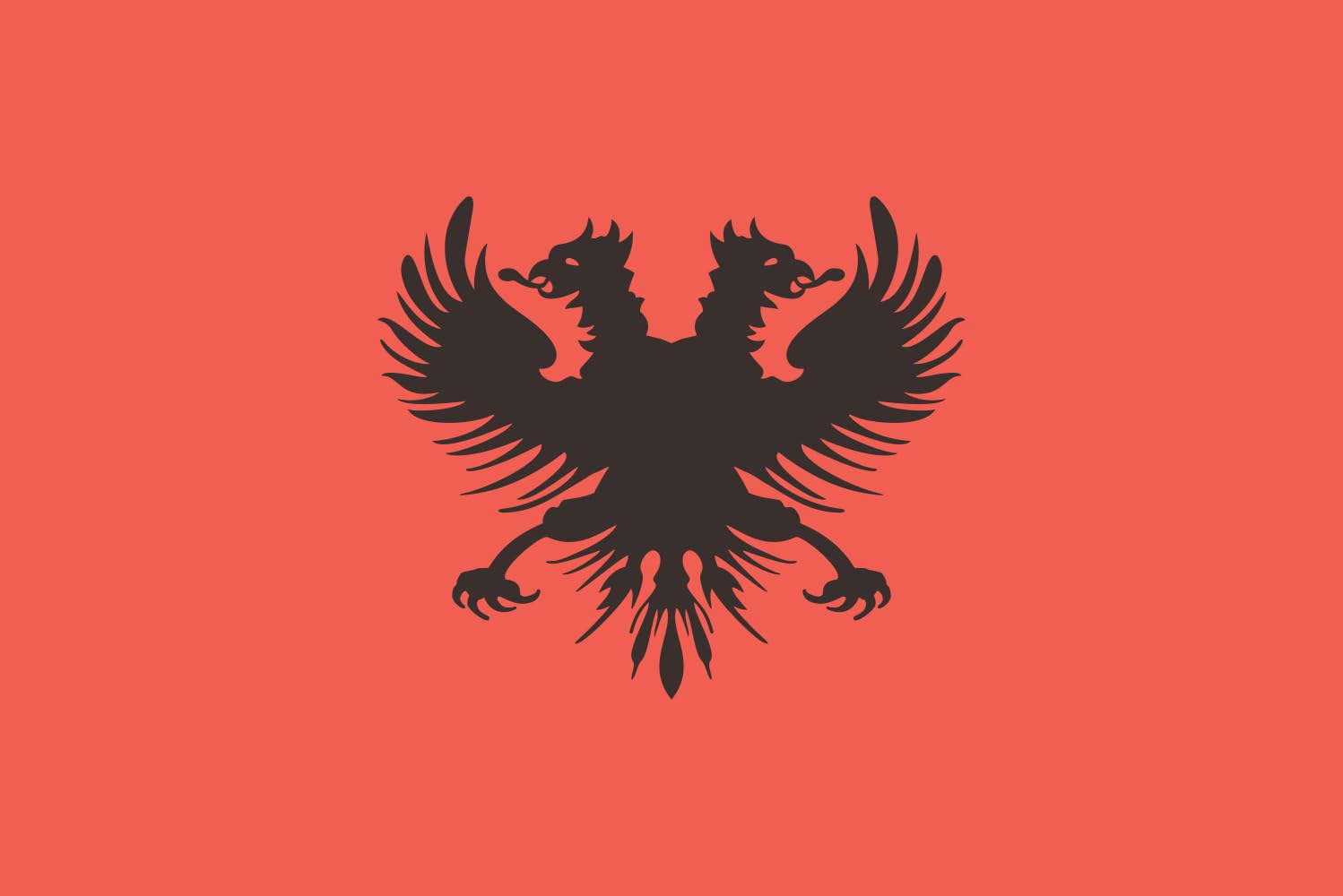 Drapeau Aladro Kastrioti 1902 pour décoration de salon et grand événement