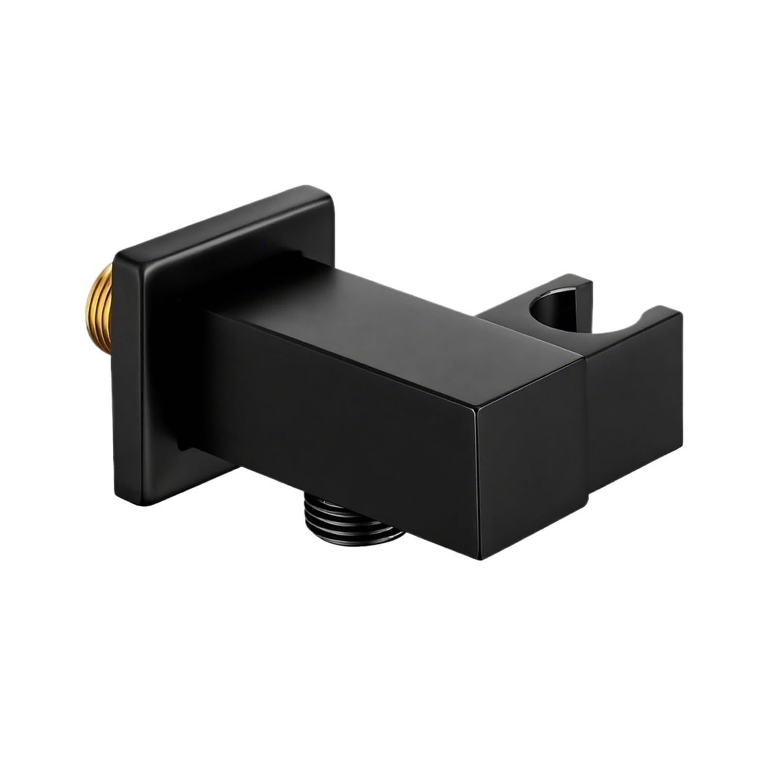 Xfhtycj Matte Black 1Pcs Brass Adjustable Wall Mount Shower Holder(Matte Black)