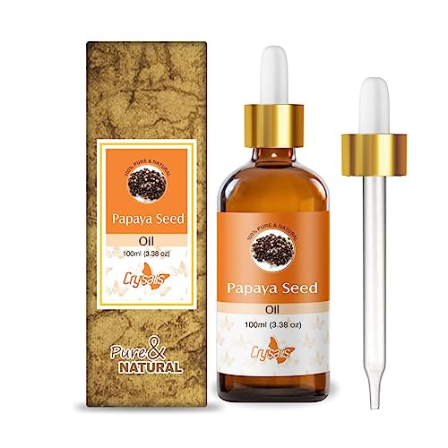 Image of Crysalis Papaya Seed Pure Carrier Oil (Carica Papaya) Cold Pressed Carrier Oil - 100ML