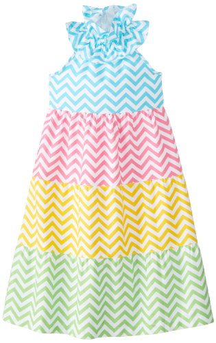 Mud Pie Little Girls' Colorful Maxi Dress