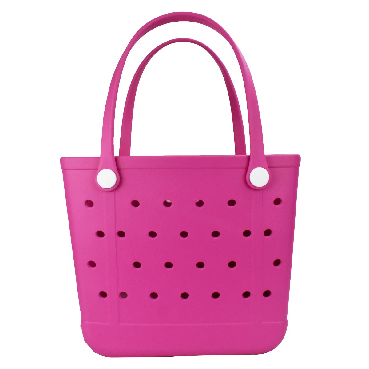 Juyeesm Medium Beach Bag, Waterproof Rubber Beach Bag, Washable Open Tote Bag Durable Tote Travel Bags for Outdoor Sport