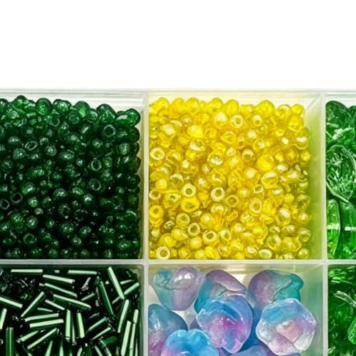 Set de 3000 perlas decorativas con cadena para manualidades del hogar y oficina 7