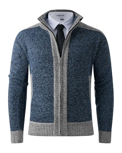 Cárdigan de invierno para hombre NANAMEEI con cremallera 3