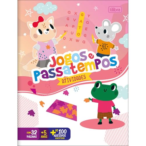 Tilibra - Cartilha de Atividades Jogos e Passatempos Aprender, Brincar e Colorir 16 Folhas