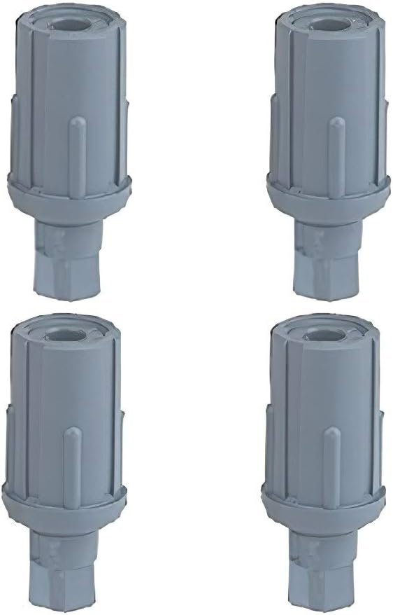 DuraSteelAdjustable Plastic Bullet Feet for 1-5/8" O.D Tubing, Set of 4