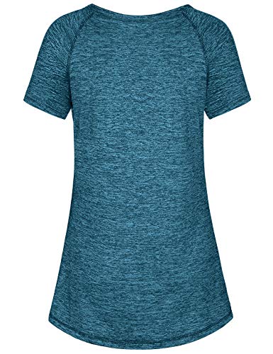 Image of Kimmery Women's Casual Long Sleeve Tee Basic Round Neck Button Shirt Tops Blouse