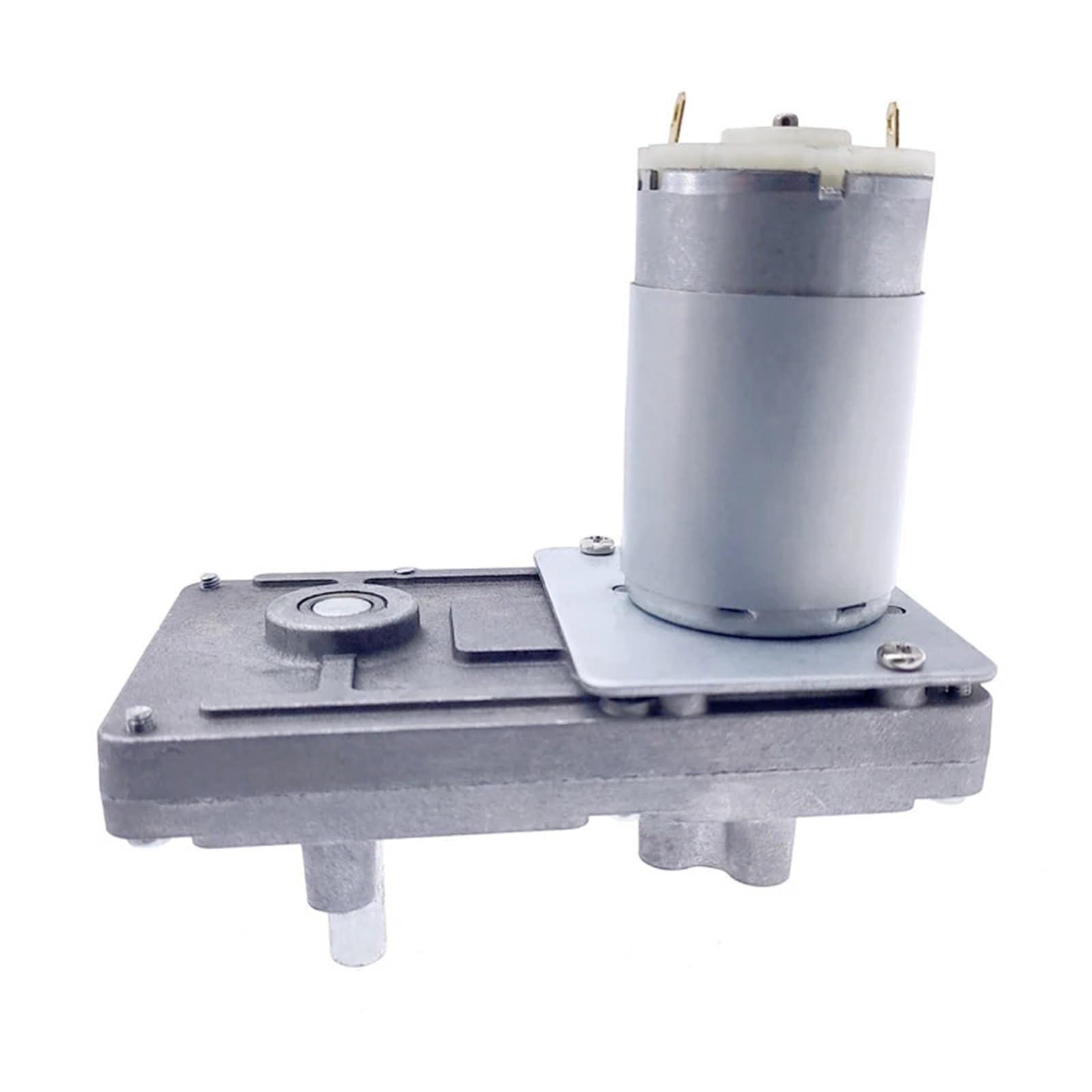 Schneckengetriebemotor, 12 V, Untersetzungsgetriebe, 20–157 U/min, DC, hohes Drehmoment, Elektromotor, Metallgetriebe, Rückwärtsgang, Selbstsperrung(12V 60RPM)