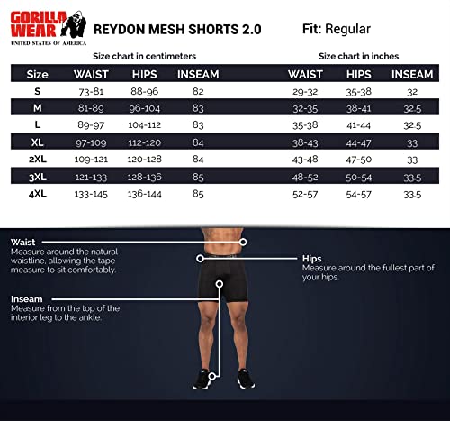 Reydon Mesh Shorts 2.0 - Black - XXL