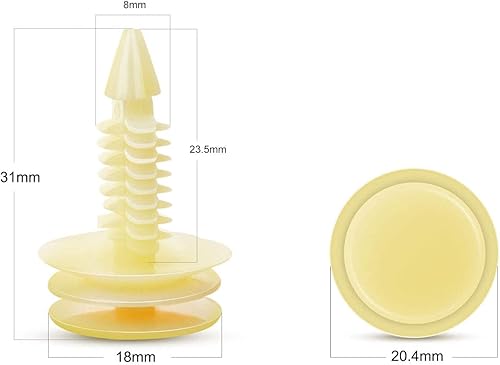 Miniatura 10 de GOOACC 50 clips de nailon para puerta delantera para GM 10153057 Chevy Buick GMC Jimmy Pontiac Grand Prix 0.315 in agujero