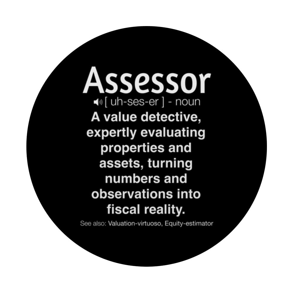 Funny Assessor PopSockets Swappable PopGrip, Black - Image 3