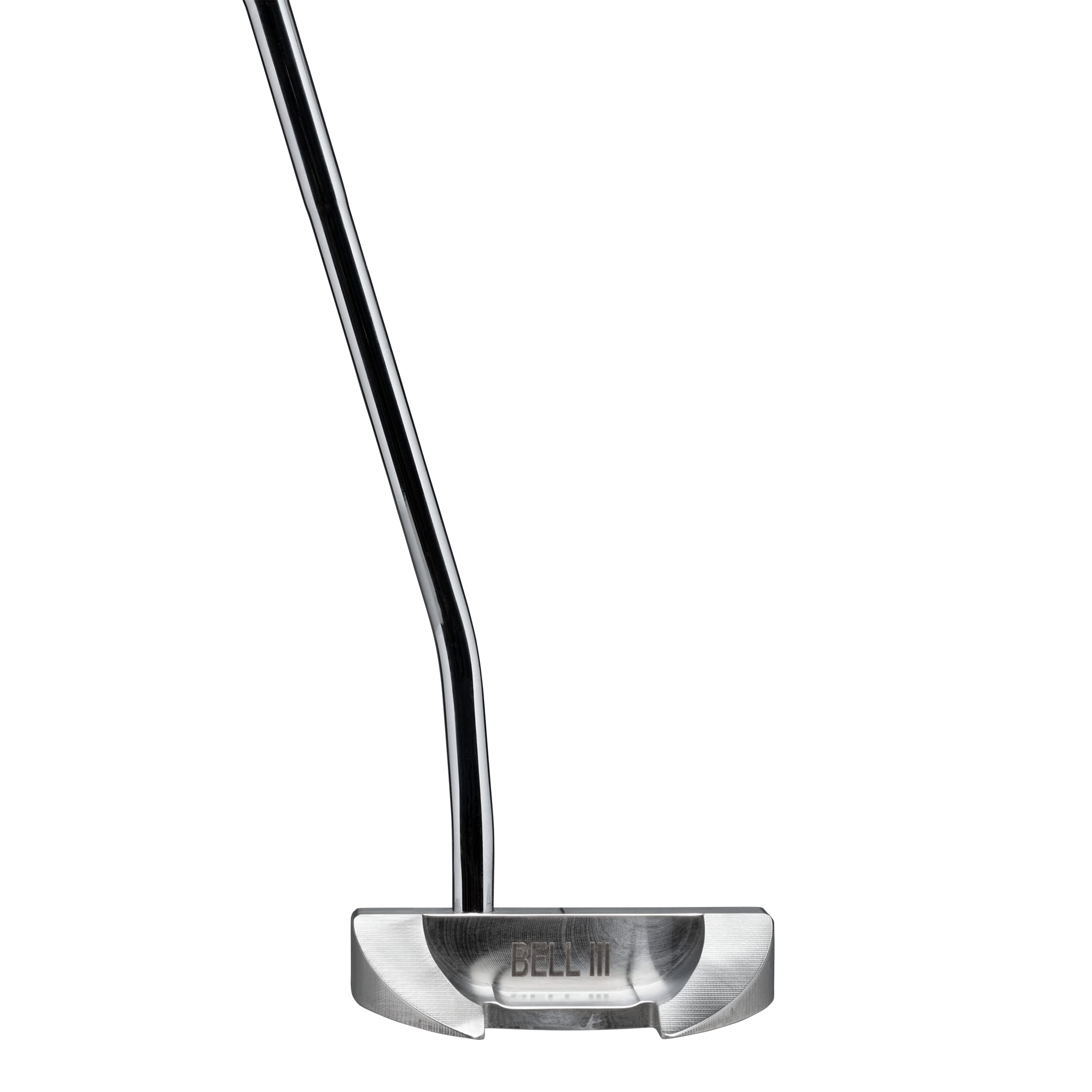 Bell III H-365 Half-Offset CNC Milled Half-Mallet Standard Golf Putter + Winn Dri-Tac Dark Gray Standard Grip (Right, 39)