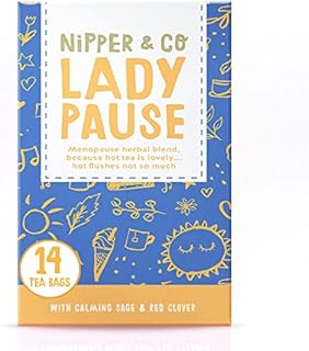 Nipper & Co, Herbal Tea to Ease Perimenopause, Menopause or Post Menopause Symptoms (1x14 Tea Bags) Hormone Balance Tea, Menopause Support, Gifts for Menopausal Women, Menaporse Gifts