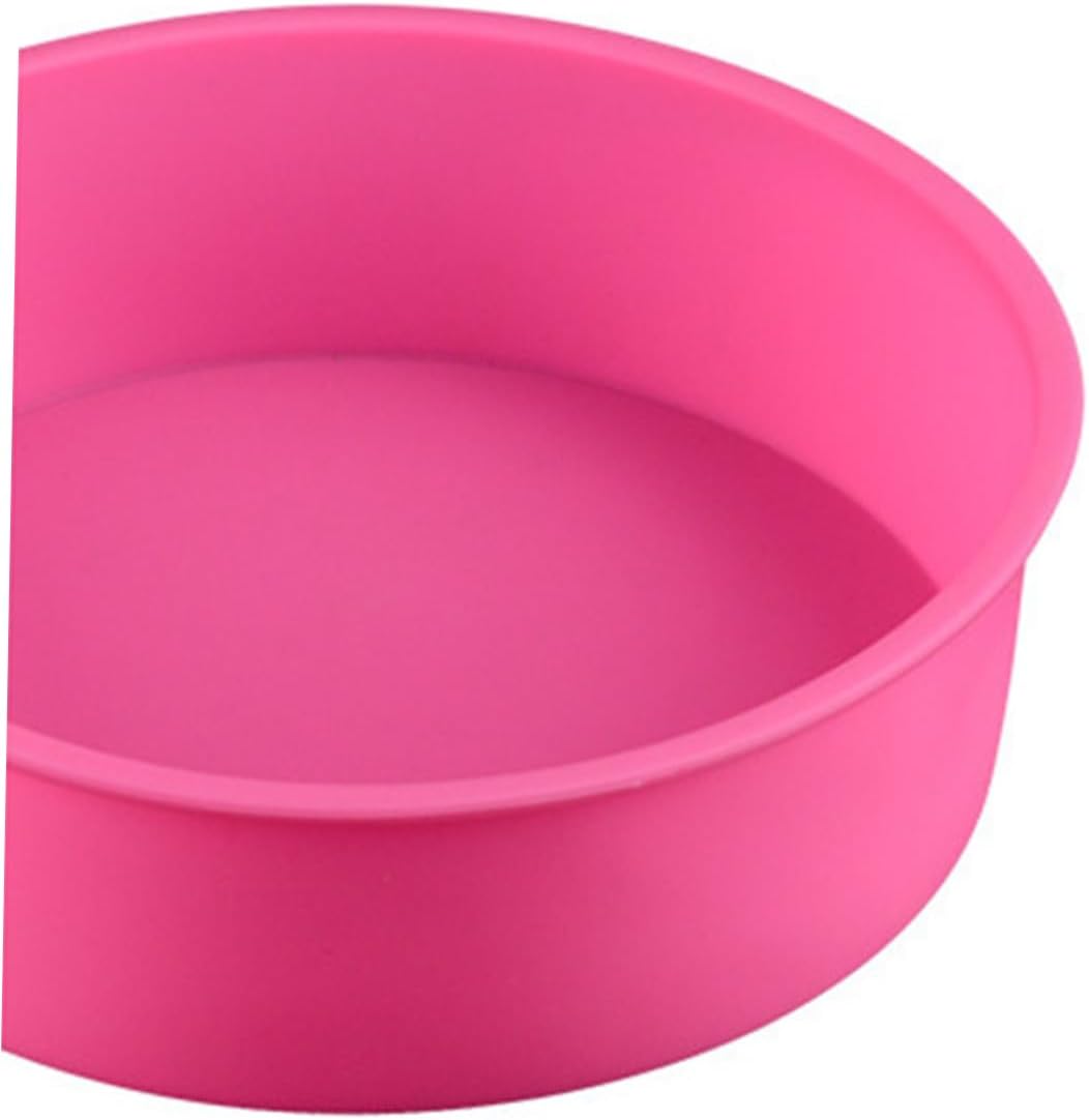 Garneck 3pcs Silicone Baking Mold Round Cake Cupcake Molds Non-stick Bakeware for Cakes Cookies Random Colors for Home Professional Use