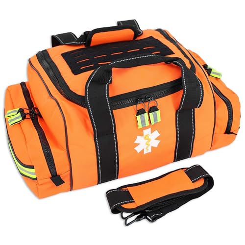 Lightning X Products Large EMT First Responder Bag With Dividers - Florescent Orange