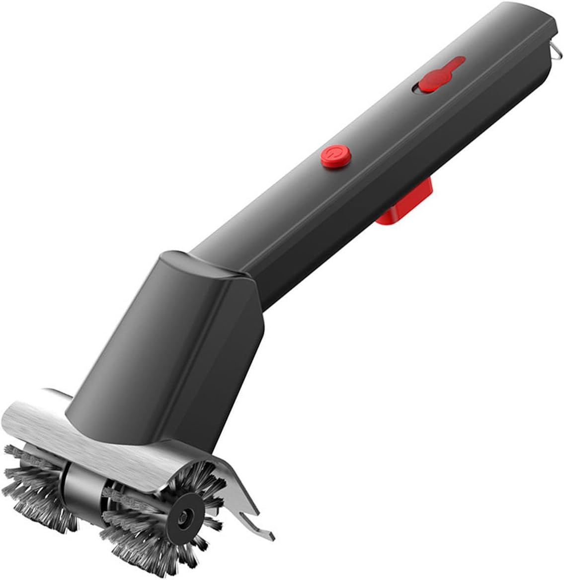 Motorized Grill Scraper with Water-Proof Design and Bright Light to Remove Stubborn Grease Easily Stainless Steel Powered Barbecue Scrubber with Attached Light