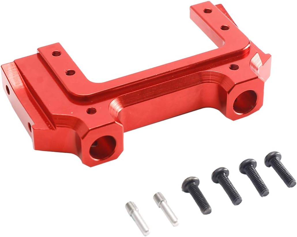 Metal Front Bumper Mount Servo Bracket for 1/10 Axial SCX10 II AX90046 RC Crawler Car Upgrade Parts (Black)
