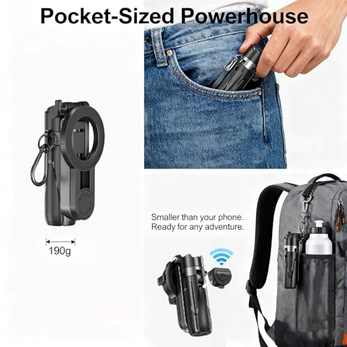 Trípode para selfie MagSafe Antoflash extensible en color negro para iPhone y Android 4