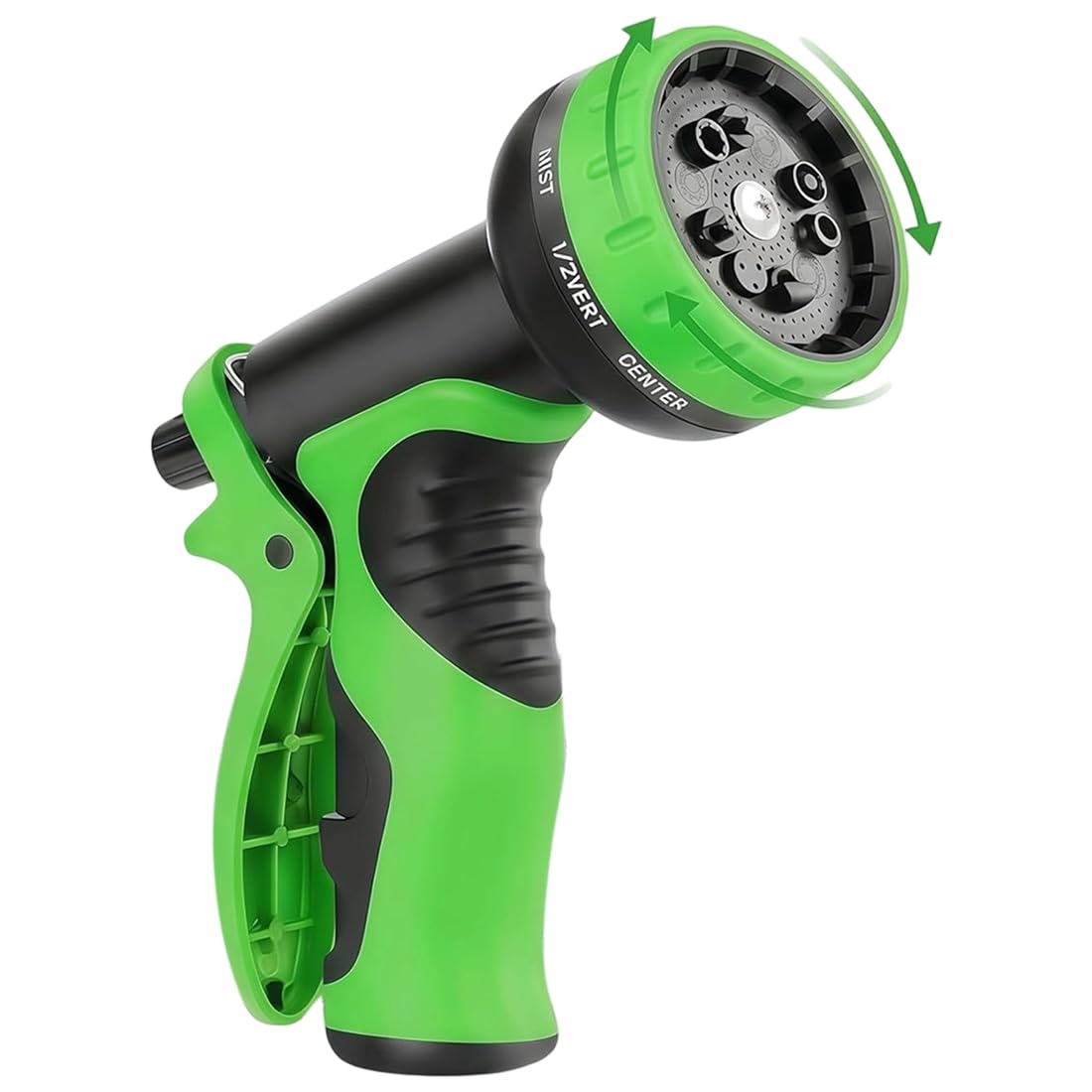 Aundhegrtt As Shown Garden Hose Nozzle-10 Spraying Patterns, High Pressure Water Sprayer With Lock Feature& Comfort Grip