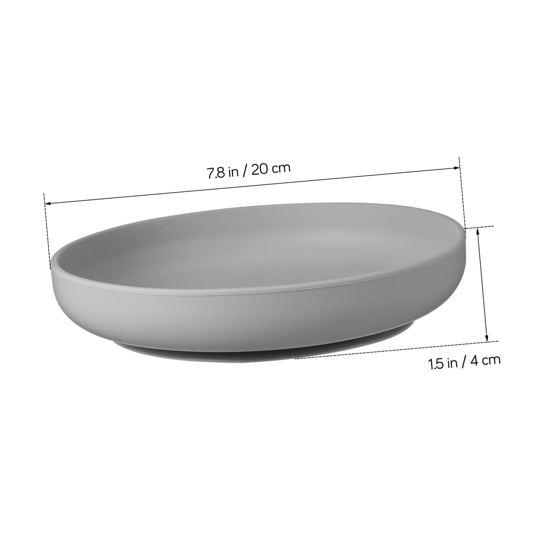 Genérico 2 Piezas Platos Antideslizantes de Silicona para Adultos Mayores con Bordes Platos de Succión Antivuelco para Discapacidad Diseño Antipérdida y Antitemblores Paquete de Unidades