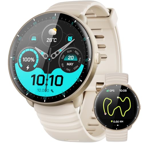 Parsonver Smartwatch Herren Damen, Eingebautes GPS, 5 ATM...