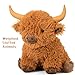 5lbs Highland Cow Weighted Stuffed Animals, 16in Tall Big Highland Cow Plush Toy, Soft Adorable Stuffed Animal for Kids and Adults Highland Cattle Gift Plushie Decor