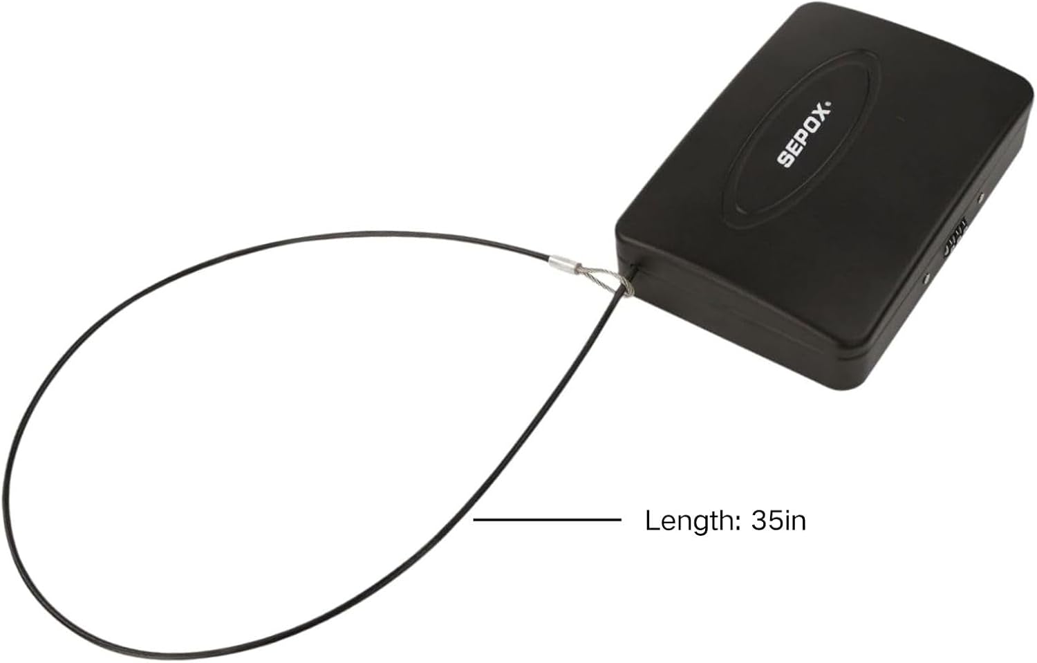 SEPOX® 2 Pcs Portable Lock Box Steel Safe Locking Case Storage Cabinet, 3Pcs Weather-Proof Padlock Keyed-Alike,