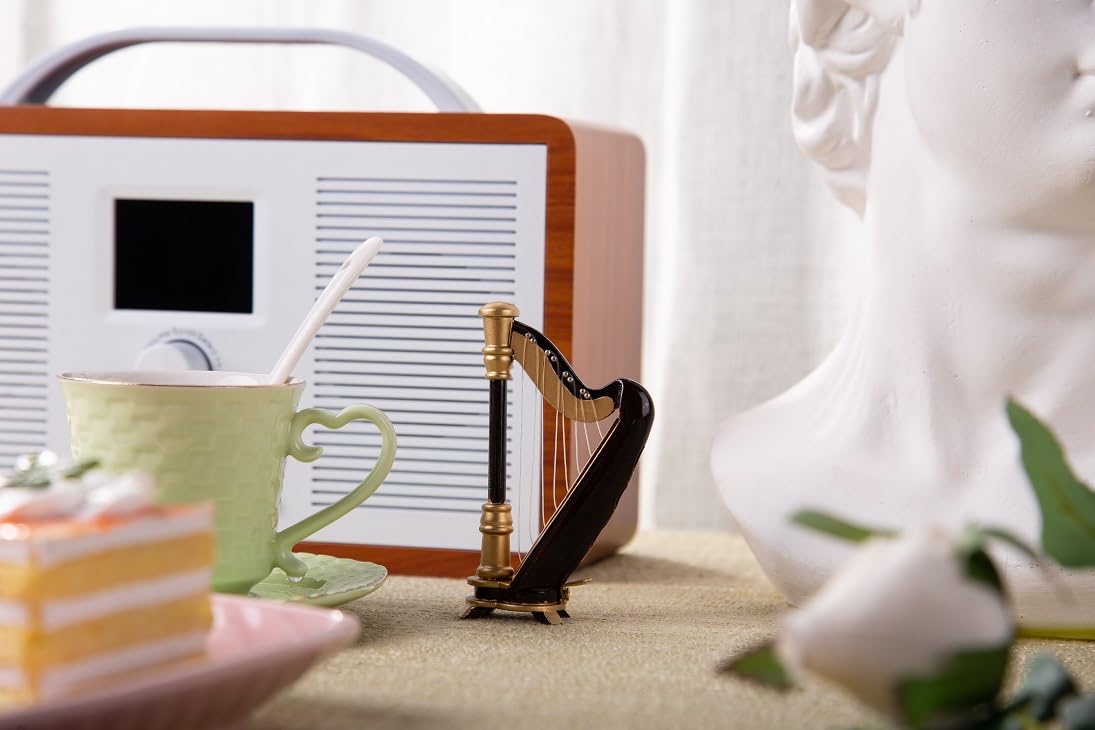 Amazon.co.jp: ALANO ミニチュア ハープ 木製 ミニ ハープ