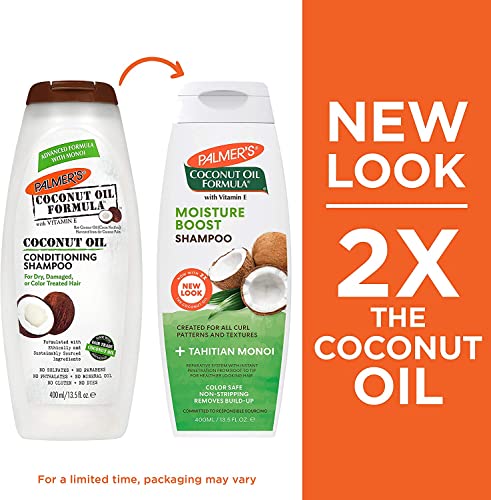 Palmer's / Coconut Oil Formula Moisture Boost / Shampoo & Conditioner / Deal , 400 ml (Pack of 2), 1.0 count - Image 4