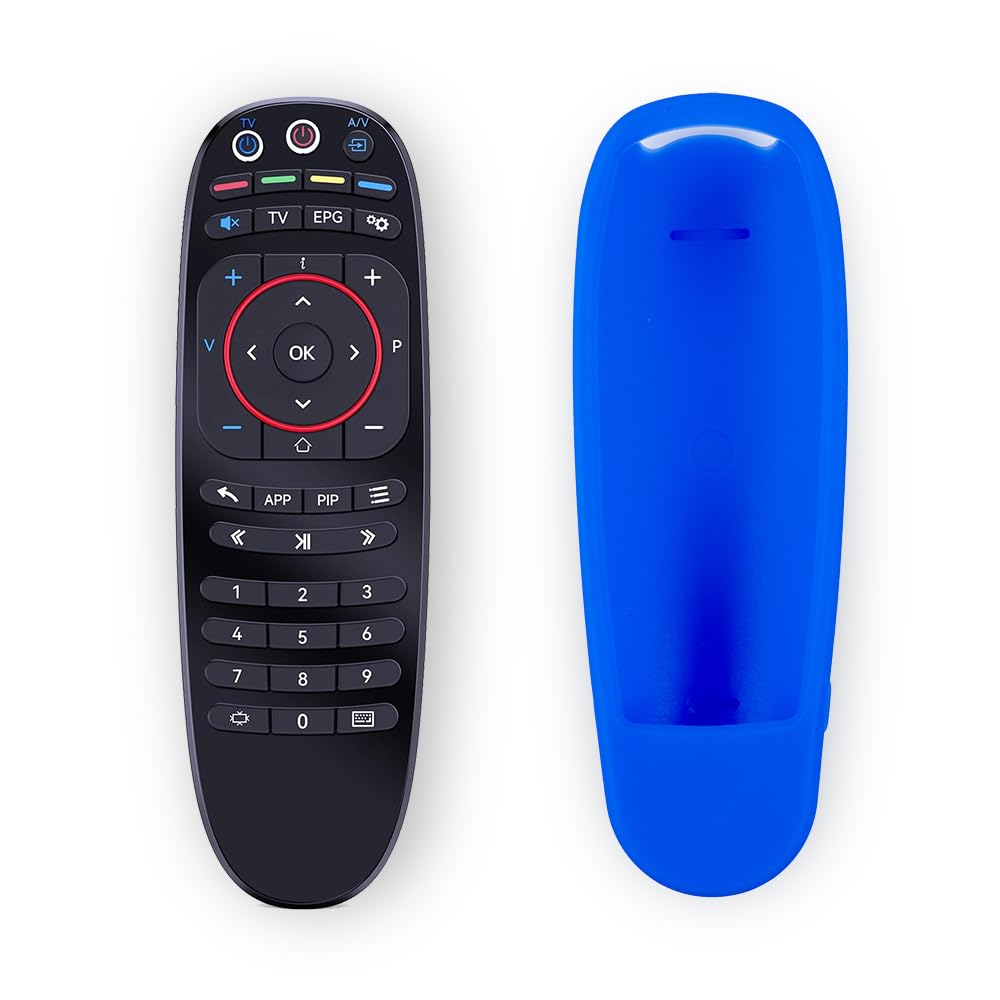 MAG Remote Control for MAG 254 322 324 424 524 544 and Other MAG Linux Set-Top Boxes with Silicon Cover. (Dark Blue)