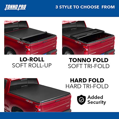 Tonno Pro Tonno Fold, Soft Folding Truck Bed Tonneau Cover | 42-204 | Fits 2009 - 2018, 2019 - 2020 Classic Dodge Ram 1500/2500/3500 8' Bed (96") #TOP5