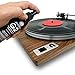 GrooveWasher Vinyl Record Cleaning Kit – Handcrafted Walnut Handle with Scratch-Free Microfiber Pad, Essential LP Care System Includes G2 Cleaning Fluid Spray + Bonus, Erase Fingerprint Oils & Dirt