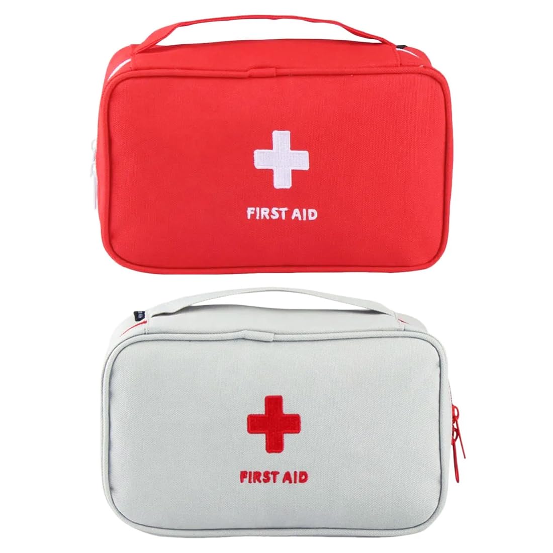 Lot De 2 Trousses De Secours Vides Étanches Rosa – Grande & Petite Trousse Pharmacie Voyage, Randonnée, Maison, Voiture – Oxford Résistant