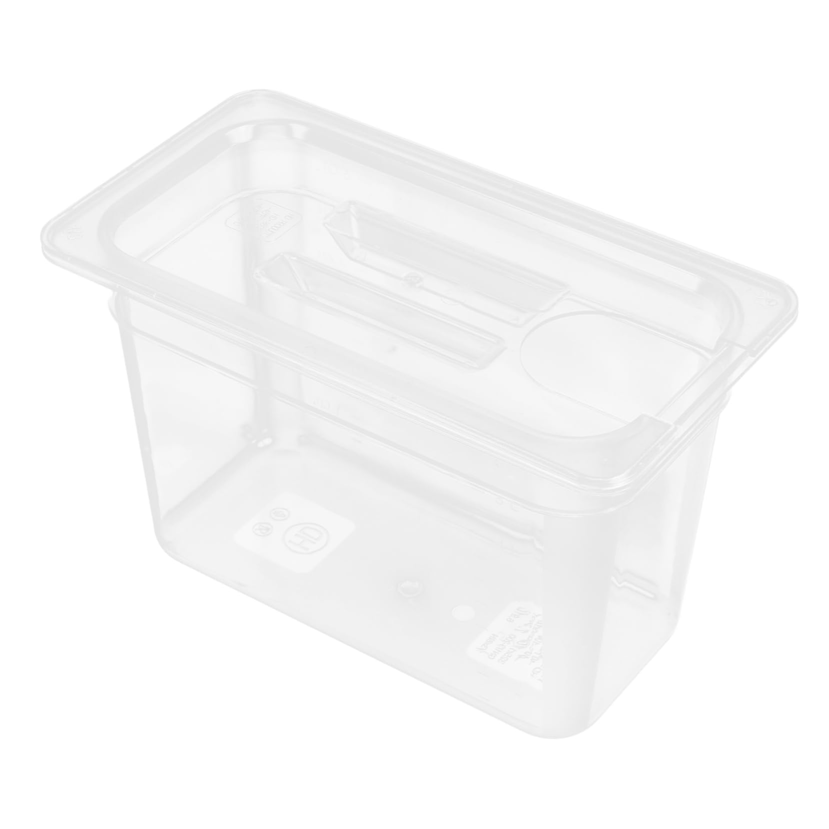 Gatuida Recipiente de Cocción Lenta Tapa Resistente y Visibilidad Cristalina de 6l para Sous-vide, Caja de Almacenamiento Transparente de PC para Cocina y Restaurante