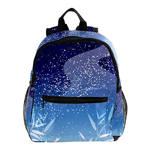 Sac à dos bleu motif japonais Voie lactée, cadeau enfant idéal