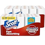 Scott Paper Towels, Choose-A-Sheet, 30 Double Rolls = 60...