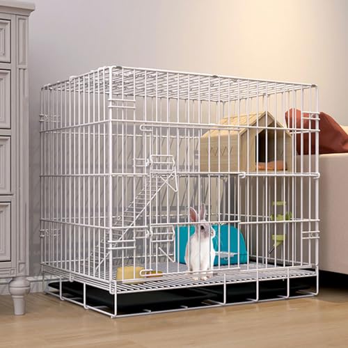 Cage pour chat à 2 étages en métal de haute résistance pour furet
